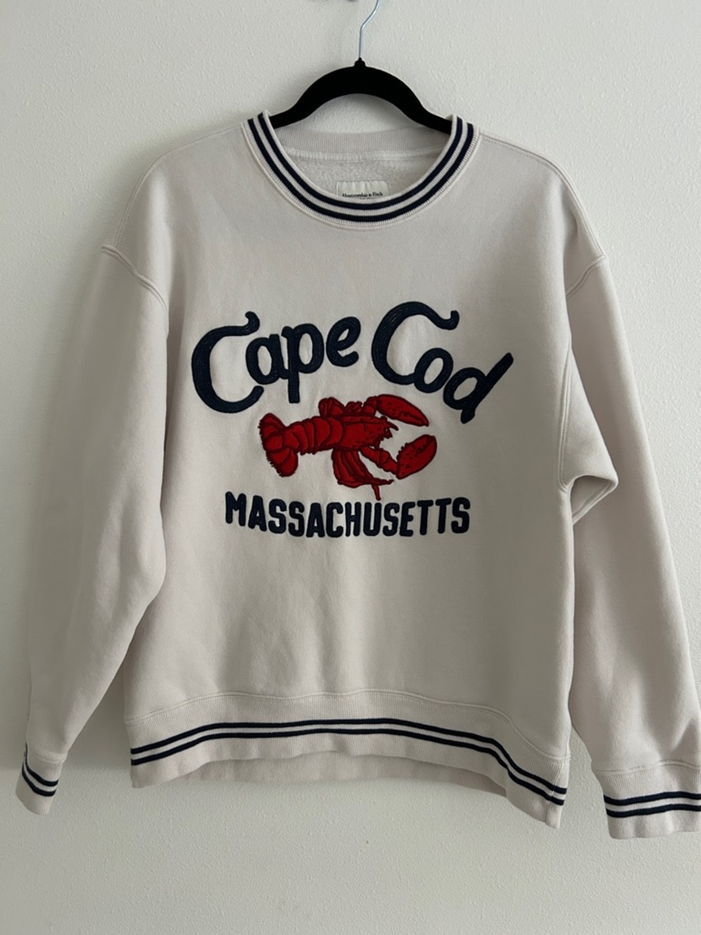 Abercrombie & Fitch Cream Cape Cod Sweatshirt Size XS S